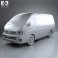 Toyota HiAce Super Long Wheel Base with HQ interior 2012 3d model