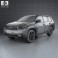 Toyota Highlander with HQ interior 2011 3d model