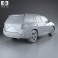 Toyota Highlander with HQ interior 2011 3d model