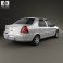 Citroen C-Elysee sedan 2008 3d model