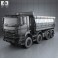 DAF CF Tipper Truck 2013 3d model
