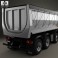 DAF CF Tipper Truck 2013 3d model