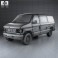 Ford E-Series Passenger Van 1998 3d model