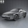 Honda Civic del Sol 1993 3d model