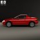Honda Civic del Sol 1993 3d model