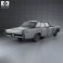 Lincoln Continental sedan 1968 3d model