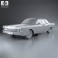 Lincoln Continental sedan 1968 3d model