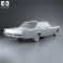 Lincoln Continental sedan 1968 3d model