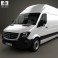 Mercedes-Benz Sprinter Panel Van ELWB SHR 2013 3d model