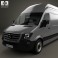 Mercedes-Benz Sprinter Panel Van LWB SHR 2013 3d model