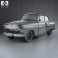Opel Olympia Rekord 1956 3d model