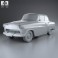 Opel Olympia Rekord 1956 3d model