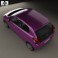 Peugeot 108 3-door 2014 3d model