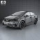 Toyota Avensis with HQ interior 2012 3d model