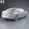 Toyota Avensis with HQ interior 2012 3d model