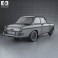 Volkswagen 1500 (Type 3) notchback 1961 3d model