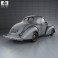 Willys Americar DeLuxe Coupe 1940 3d model