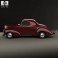 Willys Americar DeLuxe Coupe 1940 3d model