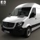 Mercedes-Benz Sprinter Panel Van SWB HR 2013 3d model