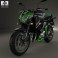 Kawasaki Z800 2014 3d model