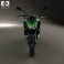 Kawasaki Z800 2014 3d model