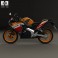 Honda CBR125R 2012 3d model