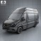 Mercedes-Benz Sprinter Panel Van SWB SHR 2013 3d model