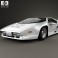 Vector W8 1990 3d model