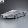 Vector W8 1990 3d model