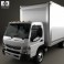 Mitsubishi Fuso Box Truck 2013 3d model