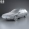 Citroen XM Break 1989 3d model
