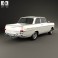 Opel Rekord (P2) 2-door sedan 1960 3d model