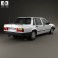 Volvo 744 sedan 1985 3d model