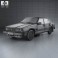 Volvo 744 sedan 1985 3d model