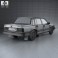 Volvo 744 sedan 1985 3d model