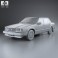 Volvo 744 sedan 1985 3d model