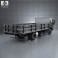 Mitsubishi Fuso Flatbed Truck 2013 3d model