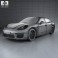 Porsche Panamera Turbo 2014 3d model
