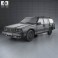 Volvo 745 kombi 1985 US 3d model
