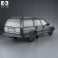 Volvo 745 kombi 1985 US 3d model
