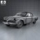 Studebaker Champion (Commander) Starlight Coupe 1953 3d model