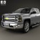 Chevrolet Silverado Crew Cab High Country 2014 3d model