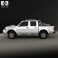 Nissan Navara (NP300) Double Cab Hardbody Silver 2013 3d model