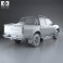 Nissan Navara (NP300) Double Cab Hardbody Silver 2013 3d model