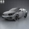 Qoros 3 hatchback 2014 3d model