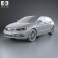 Qoros 3 hatchback 2014 3d model