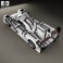 Porsche 919 Hybrid 2014 3d model