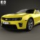 Chevrolet Camaro ZL1 convertible 2014 3d model