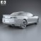 Chevrolet Camaro ZL1 convertible 2014 3d model