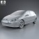 Peugeot 307 5-door hatchback 2001 3d model
